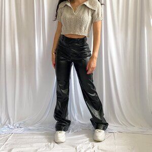 Faux Leather Pants